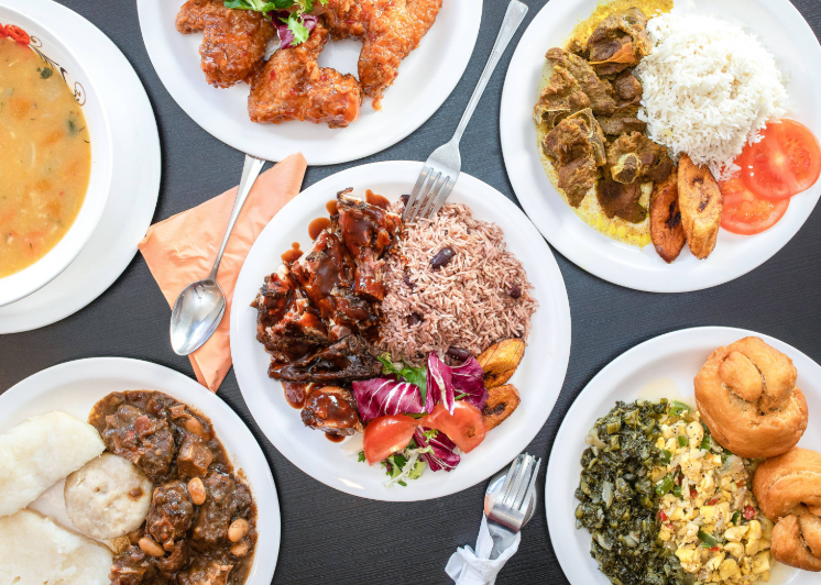 Caribbean jerk chicken dish